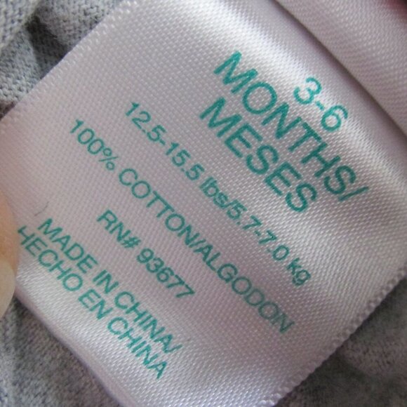 Okie Dokie Pull On Sweatpants Infant Boys Size 3-6M Gray Elastic Jogger Bottoms‎ - Picture 3 of 4